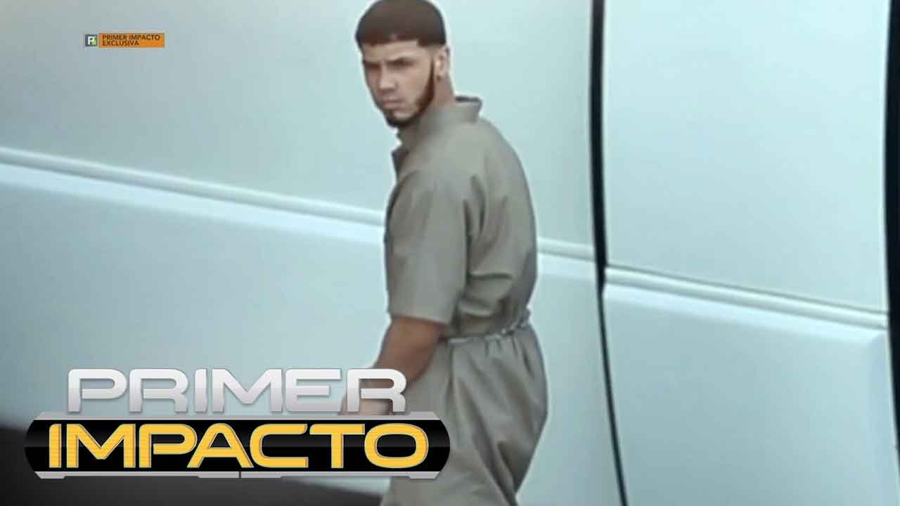 En exclusiva: las imágenes del cantante Anuel esposado, entrando en la corte federal de Puerto Rico
