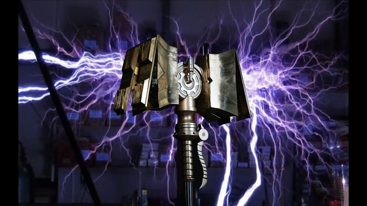 Jayce’s hammer in LOL, like lifting Thor's  hammer 爆肝制作一个杰斯的战锤，能变形，能闪电，重达两百斤！