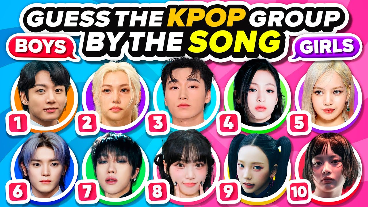 GUESS THE KPOP GROUP BY THE SONG 🎤🎶 BOYS & GIRLS | KPOP QUIZ GAME