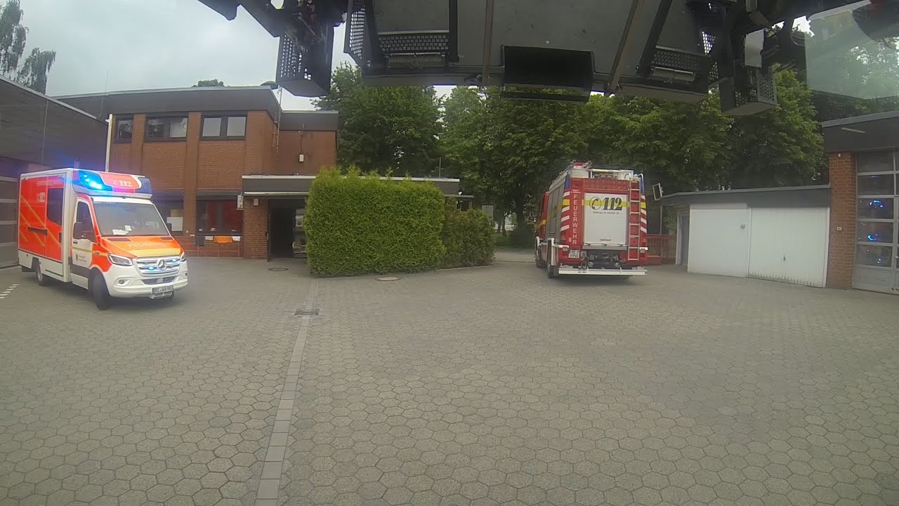 [INSIDE VIEW] - Einsatzfahrt DLK 23/12 der Feuerwehr Waltrop | Viel Pressluft!