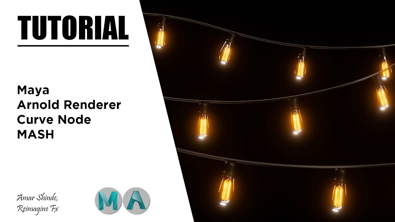 Curve Node In MASH | Maya & Arnold Renderer | Tutorial