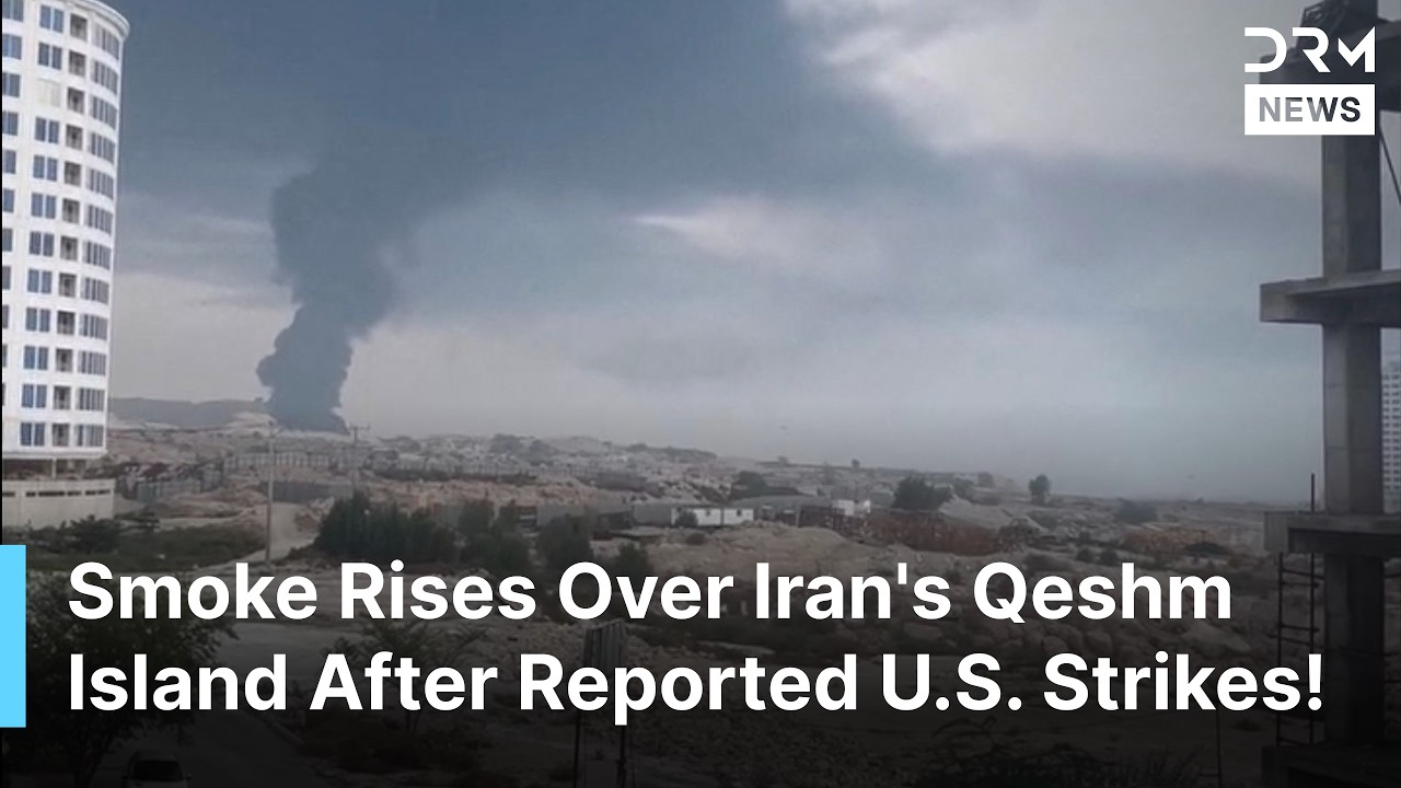 Eyewitness Video Shows Smoke Over Qeshm Island After Reported U.S. Strikes on Iran | DRM News | AH1Z