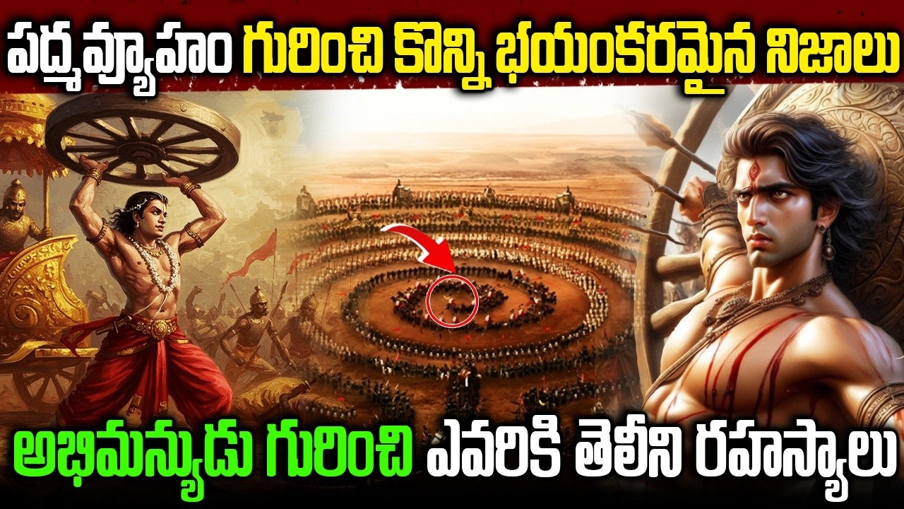 పద్మవ్యూహం గురించి కొన్ని భయంకరమైన నిజాలు | అభిమన్యుడు గురించి ఎవరికి తెలీని రహస్యాలు Telugu Ammayi
