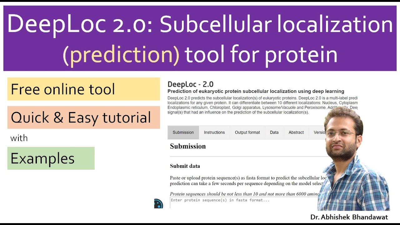 How to predict subcellular location of protein? DeepLoc tool.