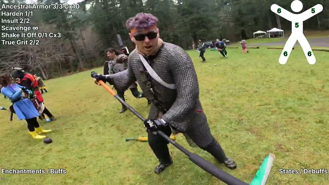 Amtgard - Winterbash 2025 - Boring Warrior Gameplay - Capture the Flag Battlegame