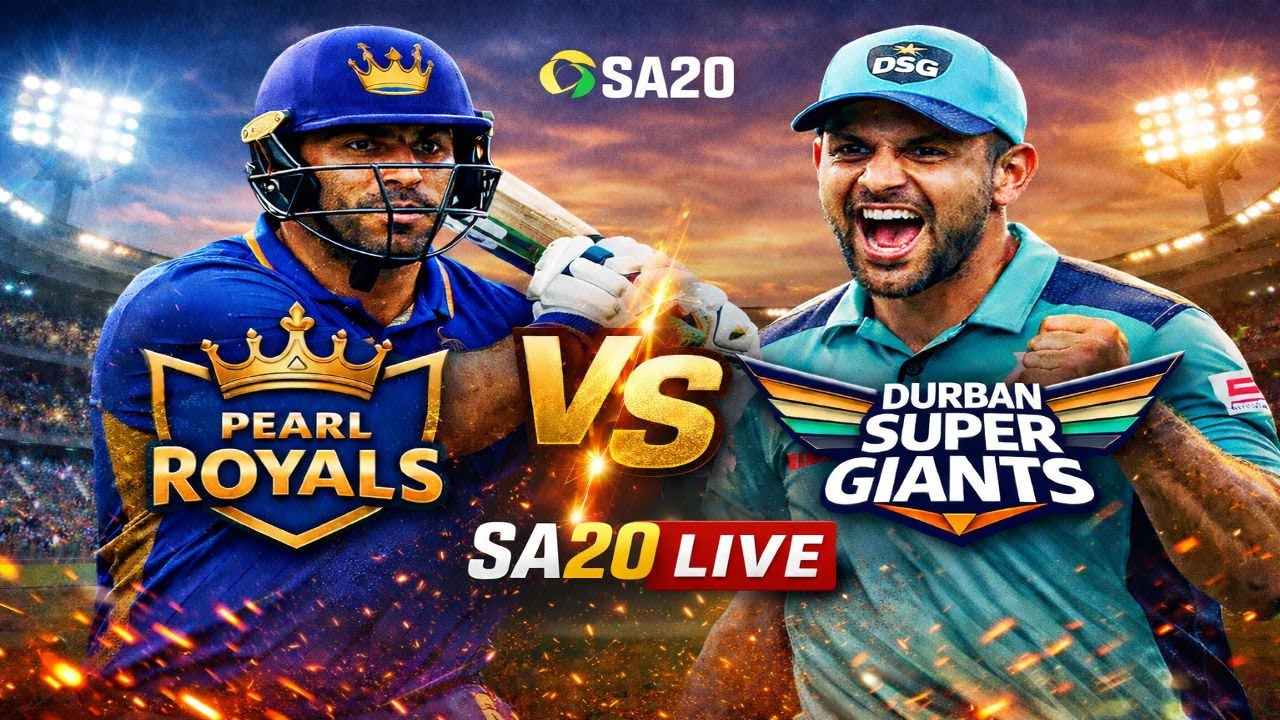 Durban super Giants vs Pearl Royals Today Live Cricket Match 2026| live cricket score |highlights 