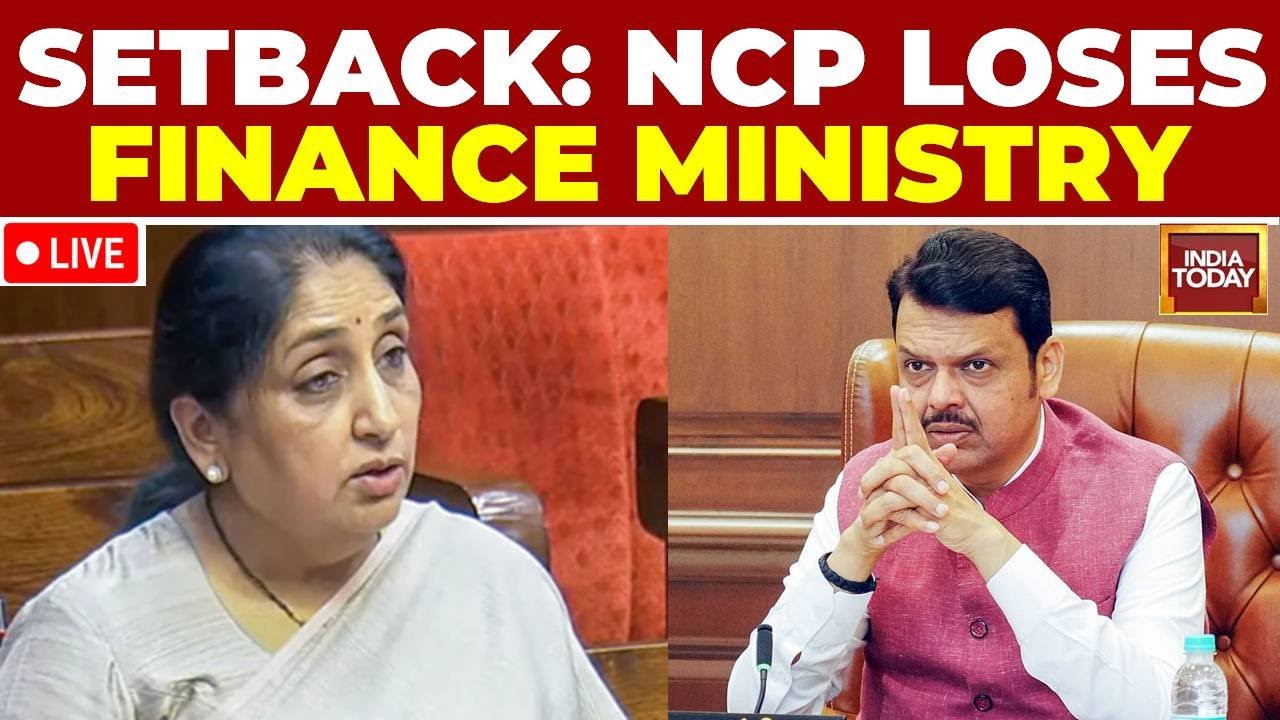 Setback For NCP LIVE: NCP Loses Finance Ministry, Fadnavis Takes Over, Sunetra Gets Sports & Excise