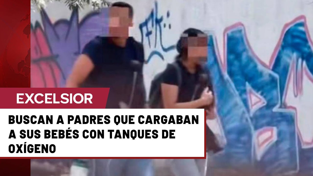 Empresario ofrece un auto a padres vistos caminando con bebés y oxígeno en CDMX