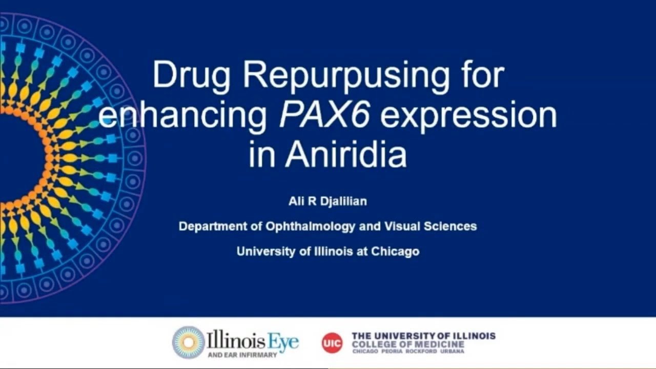 EAC 2021 - 25 -  Drug repurposing for enhancing PAX6 expression in aniridia - Ali Djalilian