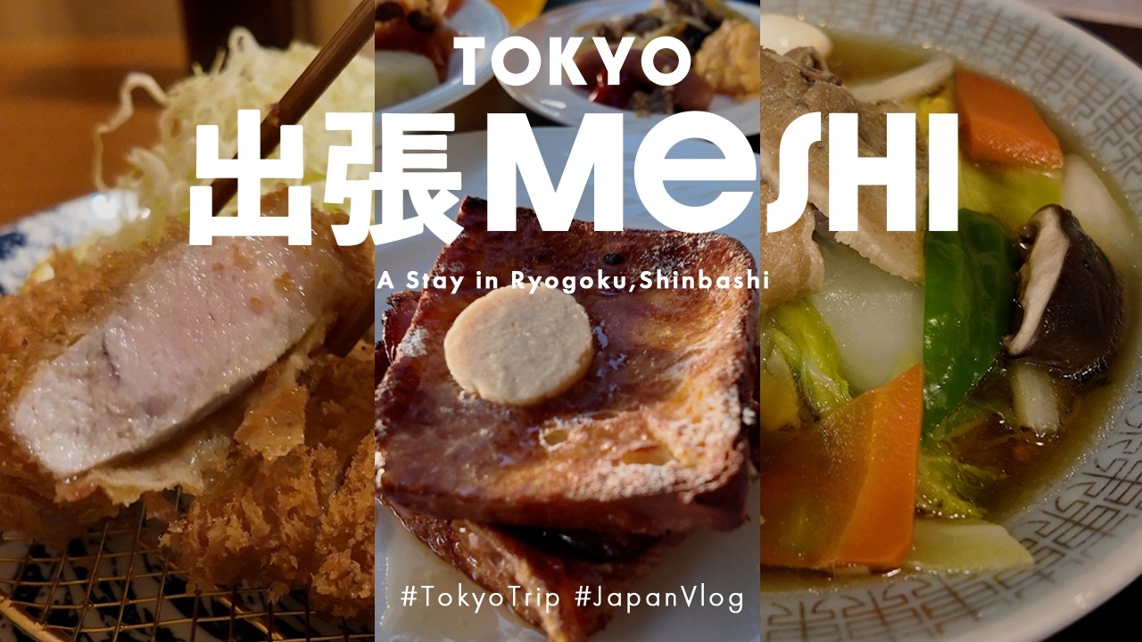 出張めしVlog｜両国・新橋で食べた美味しいグルメとホテルレビュー｜とんかつはせ川・ビーフン東・THE GATE HOTEL 両国