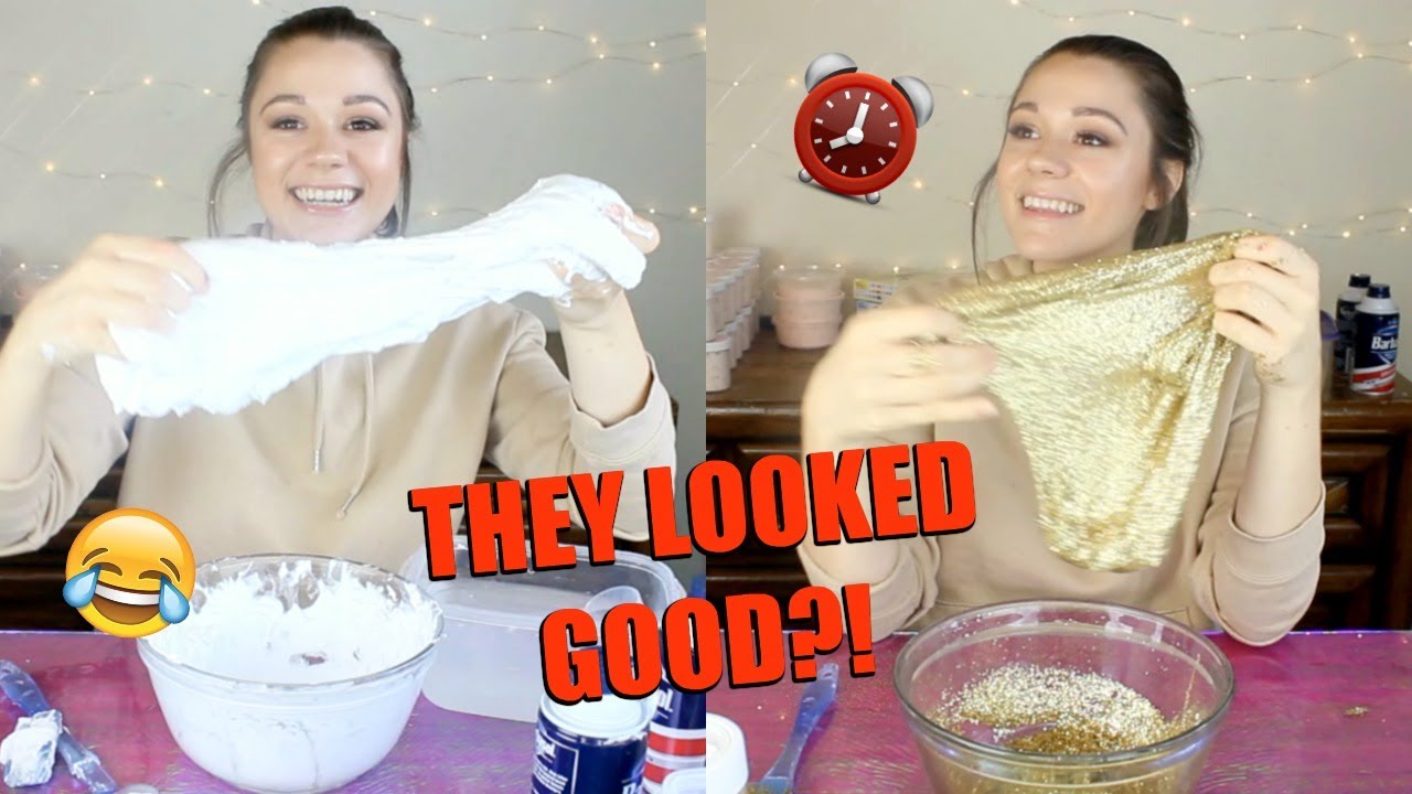 60 SECOND SLIME CHALLENGE WITH FOUR SLIMES *gone wrong* 😭