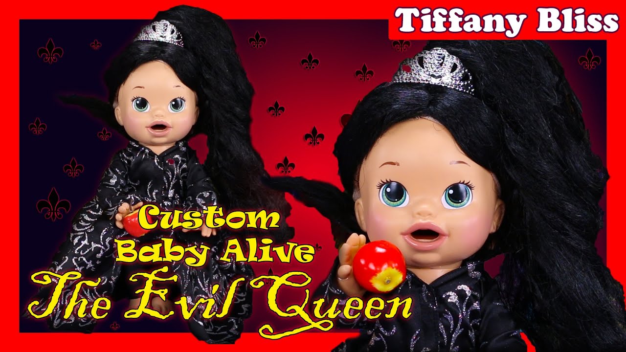 How To Make A Once Upon A Time Evil Queen Regina Baby Alive Doll - DIY Custom Art Doll Makeover