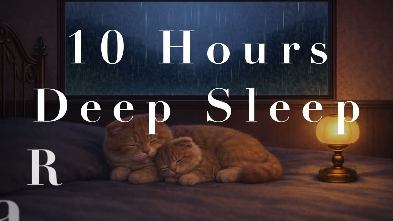 Rain White Noise for Deep Sleep ⎯ 10 Hours | No talking | Window Rain