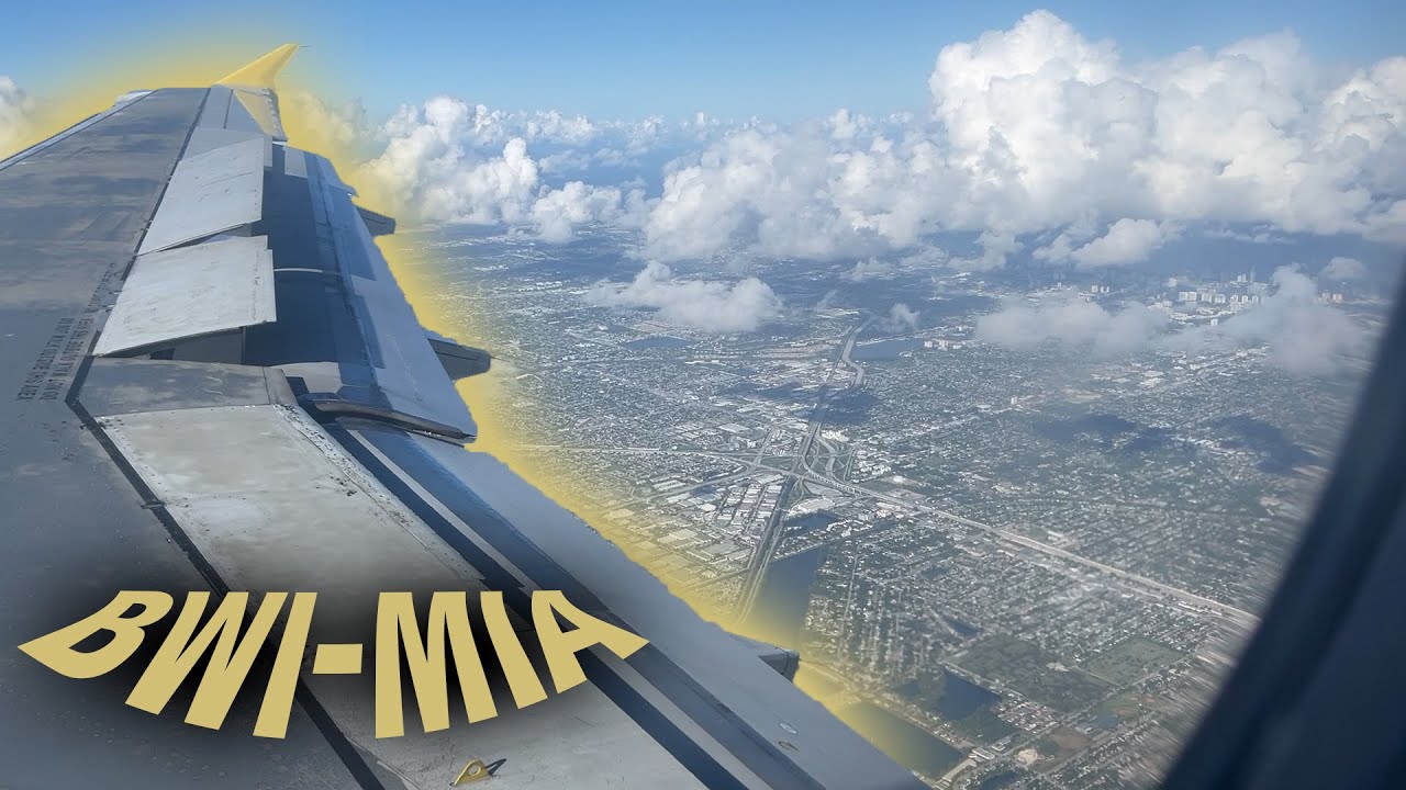 Full Flight: Baltimore to Miami on Spirit Airlines' A319