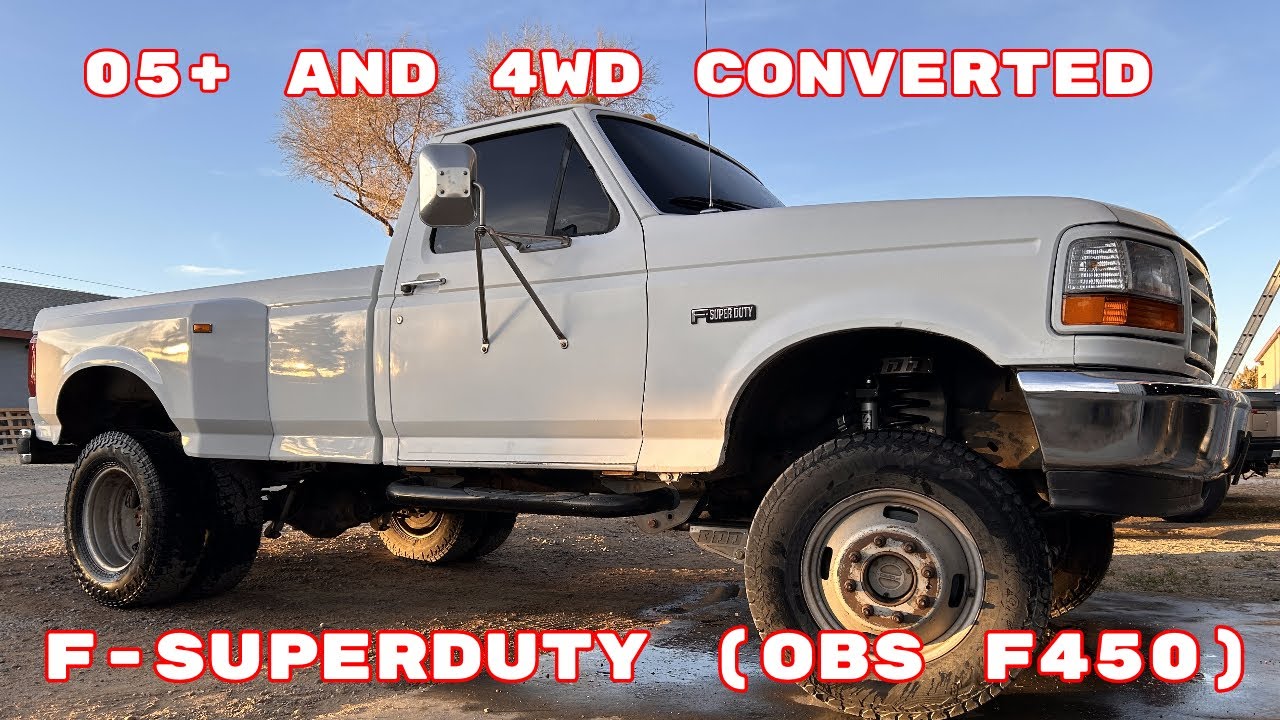 We Did An 05+ Axle Swap and 4WD Conversion on This F-Super Duty (OBS F-450)