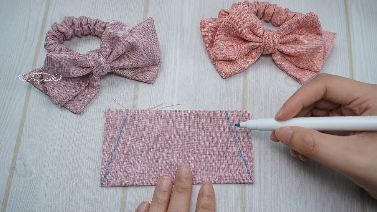 Beautiful Bow Shape for Scrunchies 🎀 How to Make Bow Scrunchies for Beginners