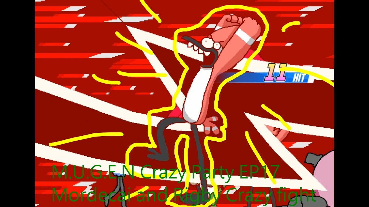 M.U.G.E.N Crazy Party EP17 Mordecai and Rigby
