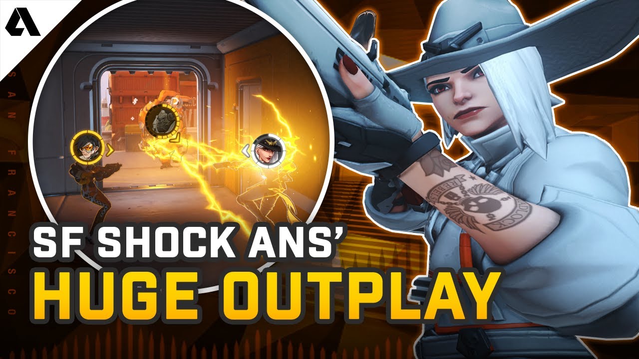 Ans' Huge 2 vs 1 Ashe Outplay - Pro Overwatch Micro Plays