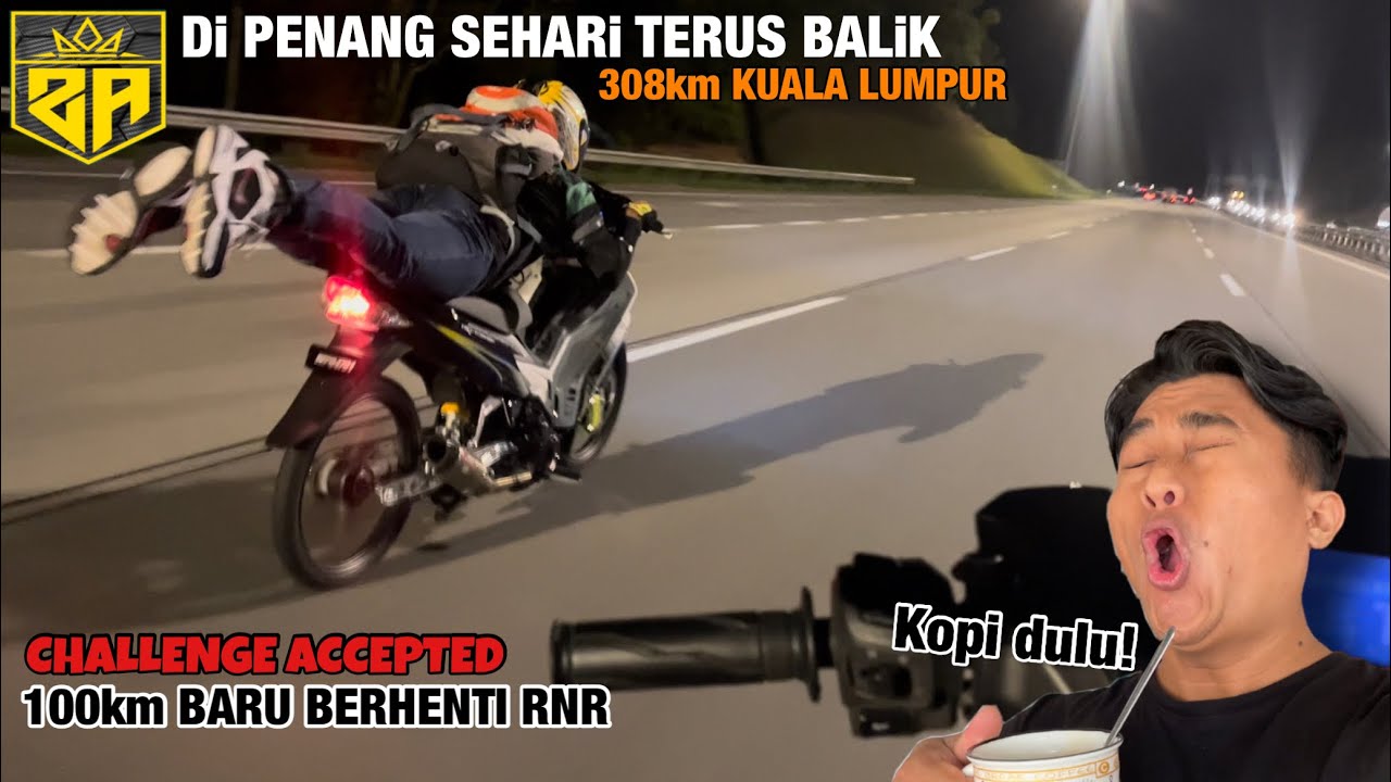 RiDE SEHARi Di PENANG | Lock 100km BARU BERHENTI RNR #challengeaccepted