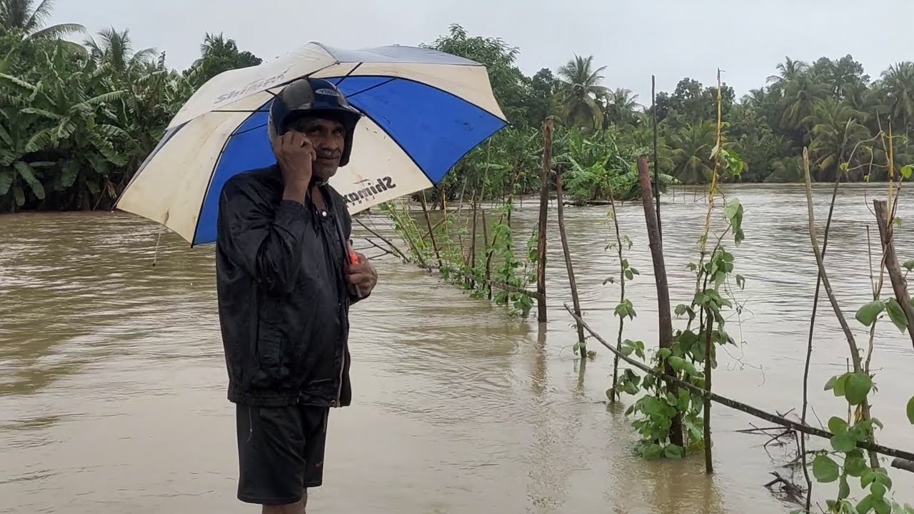 බණ්ඩාර මහත්තයගෙ ගෙදර සම්පූර්ණම  යටවෙලා | kala wewa | kala oya | gan wathura | Rajanganaya wewa