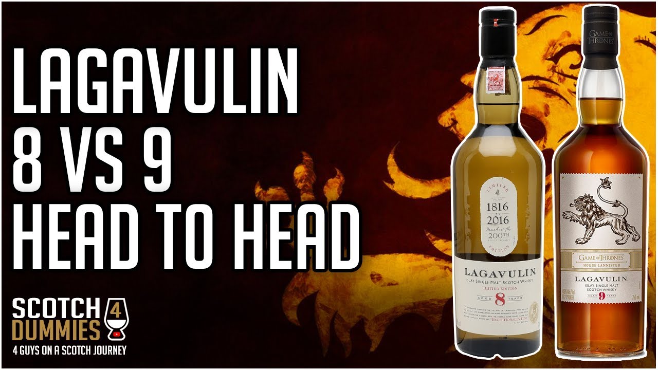 Lagavulin 8 vs 9 - Does one year make a difference?  Let's find out!