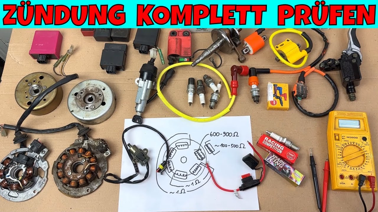 Das ultimative Roller Zündung prüfen Video / + 4 Takter und Einspritzer / Alles in einem Video