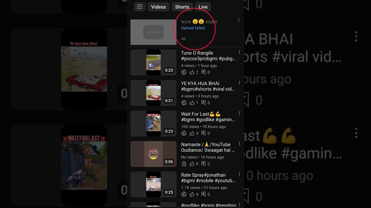 Youtube video Upload Failed||Solve