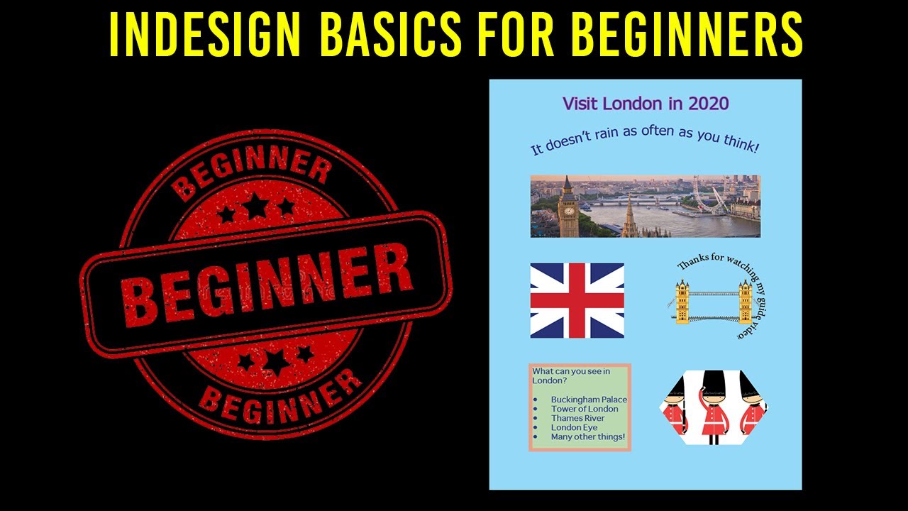 Learn InDesign Basics for Absolute Beginners | Create Your First Flyer