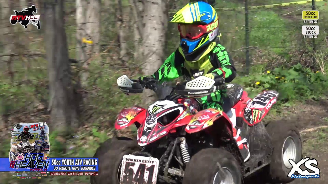 Youth 50cc ATV Racing - Hog Heaven - IATVHSS rd2 2018