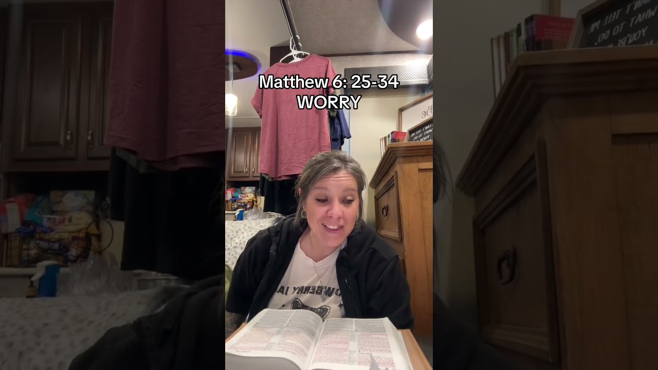 Bible study over WORRY #letgoletgod #worry #faith #walkinspiritoftheholyspirit 