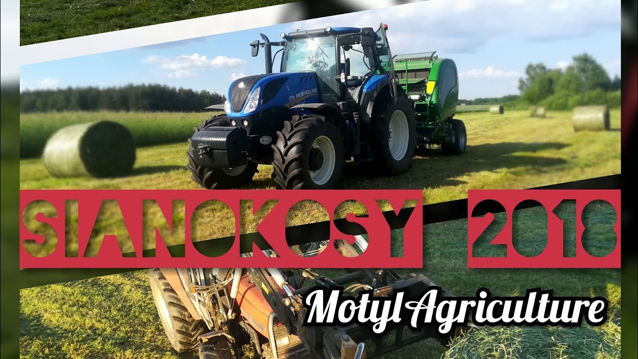 Sianokosy 2018 New holland t7.165s/Mf3060/Claas