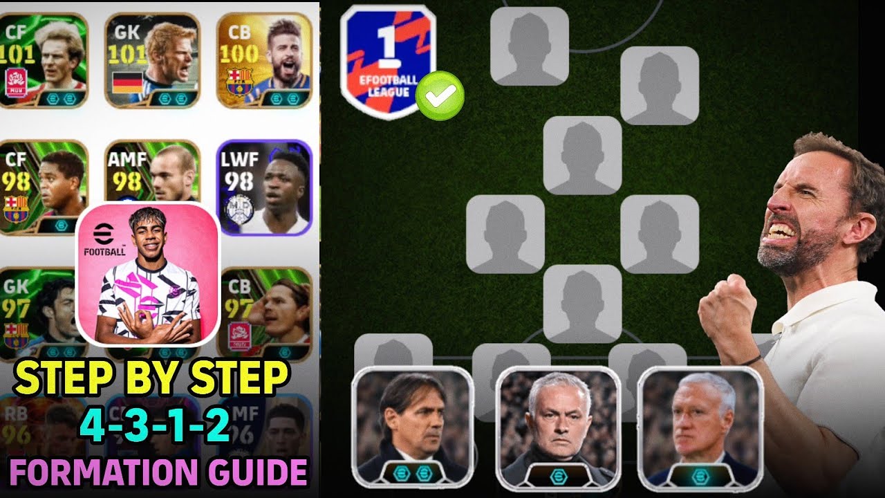 MASTERCLASS 4-3-1-2 🔥 Step By Step 4-3-1-2 Formation Long Ball Counter Individual Instructions Guide