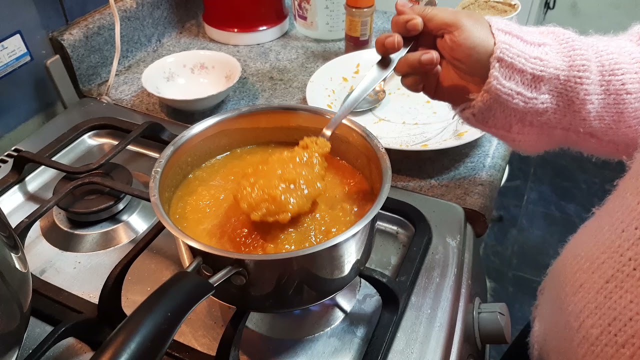 Mazamorra de camote con naranja ¡¡deliciosa y económica!!
