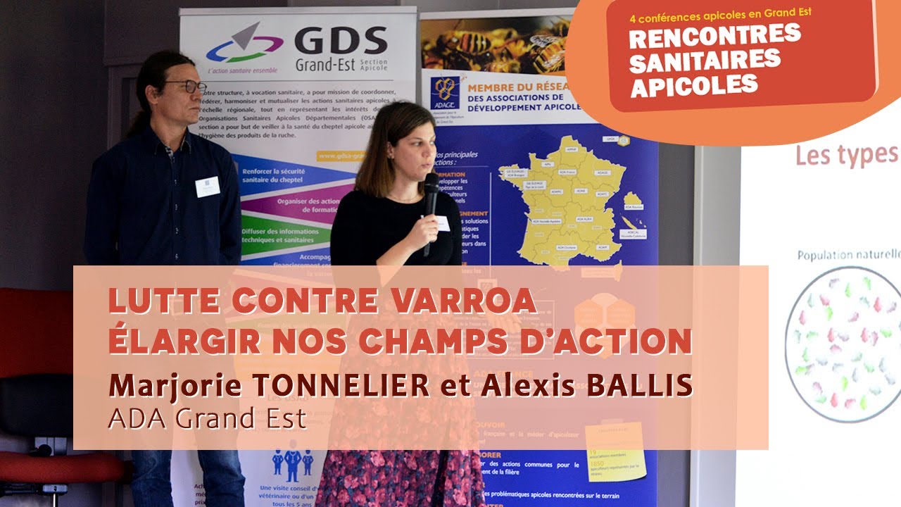 Lutte contre Varroa : élargir nos champs d’action | Marjorie Tonnelier & Alexis Ballis, ADA GE
