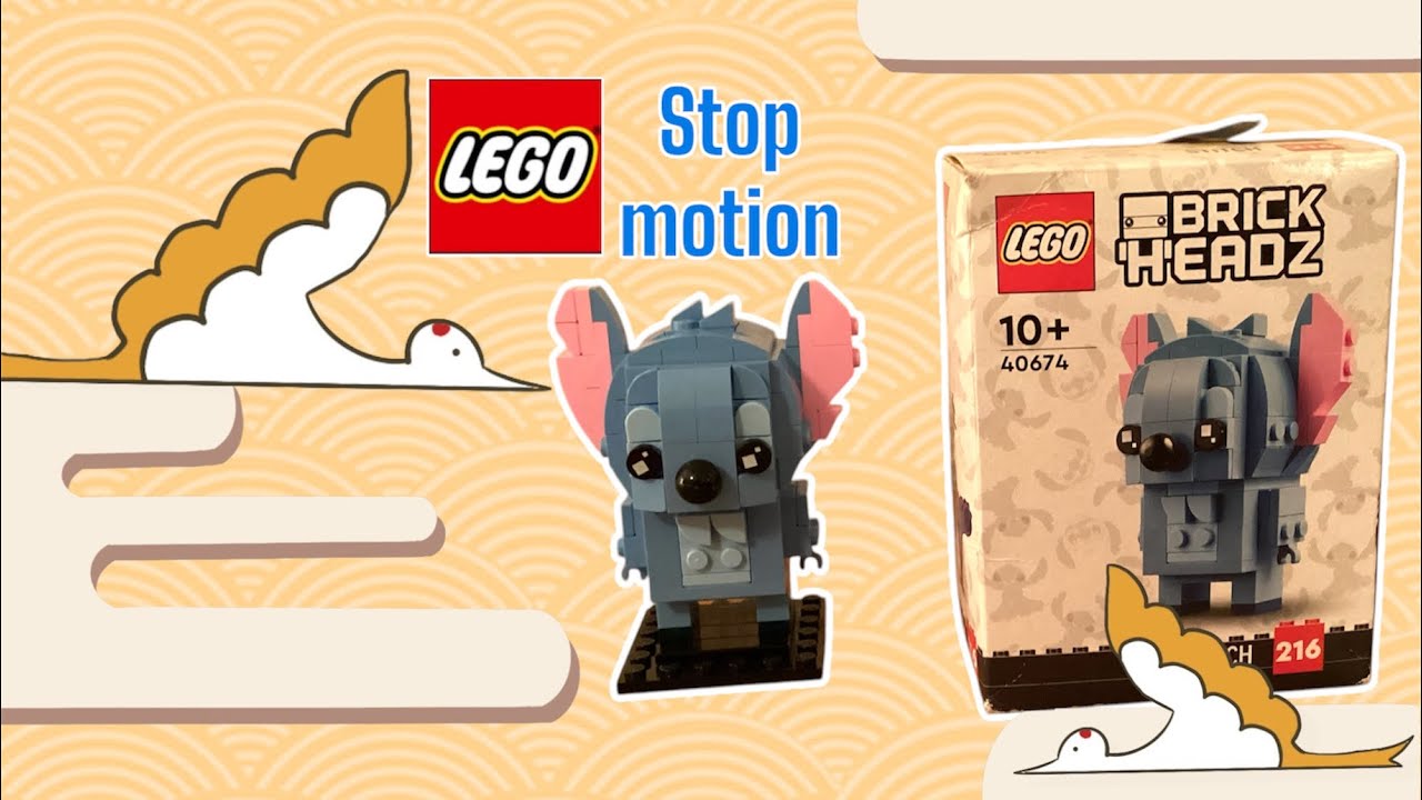 Lego brick headz stitch, set 