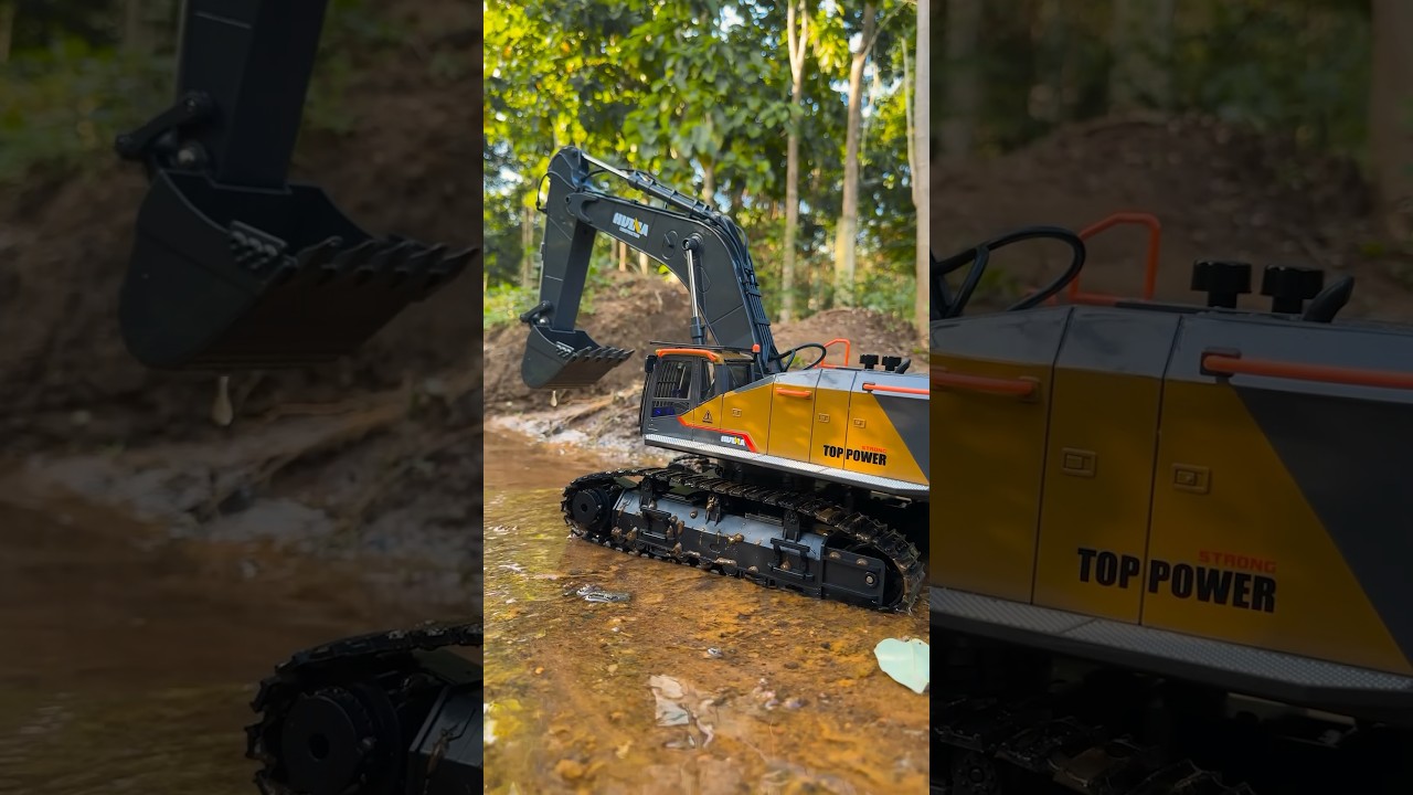 Super Strong Excavator RC Huina 1592 #excavator #toys #rccar #epicrc