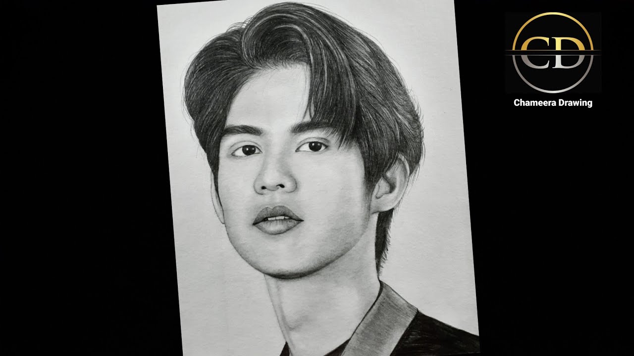 How to draw a Boy face 