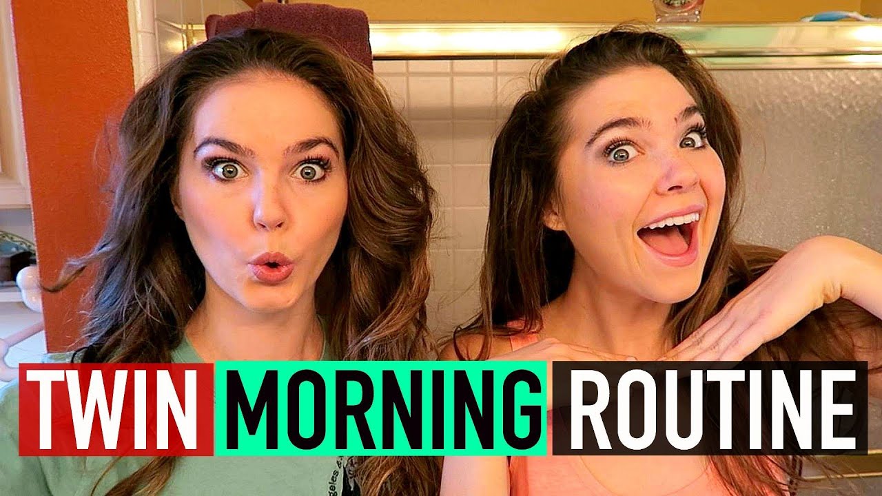 Real Twin MORNING ROUTINE | NinaAndRanda