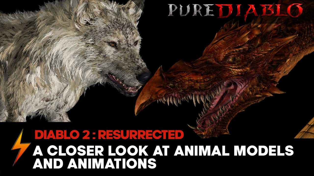 Diablo 2 Resurrected - A Closer Look at Animal  Models / Animations