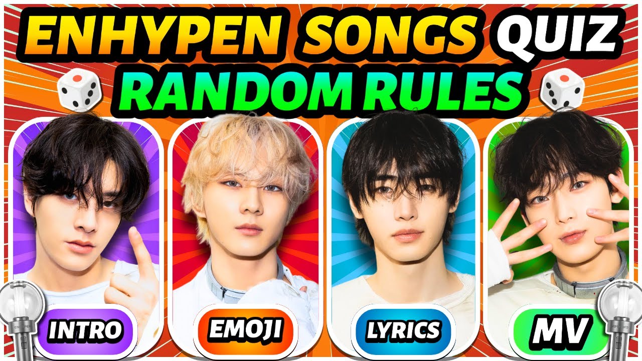 🌟 Guess 50 ENHYPEN Songs By The RANDOM RULES 🎲 |  ENHYPEN QUIZ 🧡