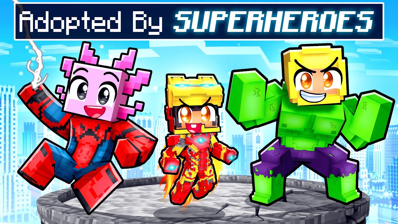 Adopted by SUPERHEROES in Minecraft!
