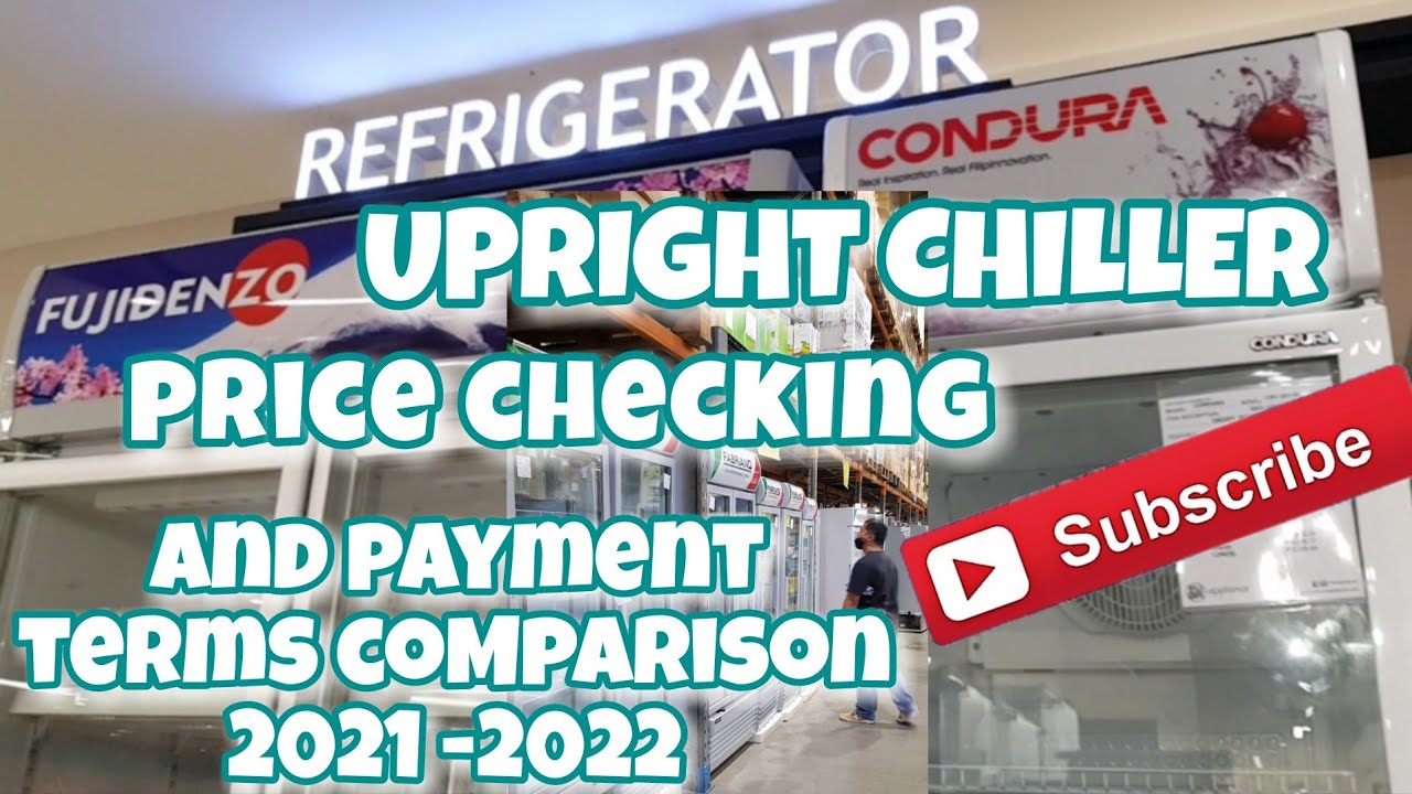 Warehouse and Mall Price Canvas of FABRIANO-FUJIDENZO-CONDURA Upright Chiller 2021-2022 | Misis OFW