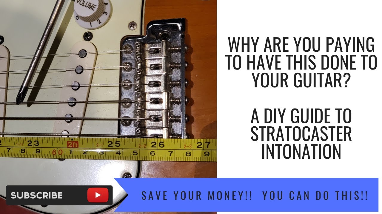How to adjust your Intonation - Fender Stratocaster