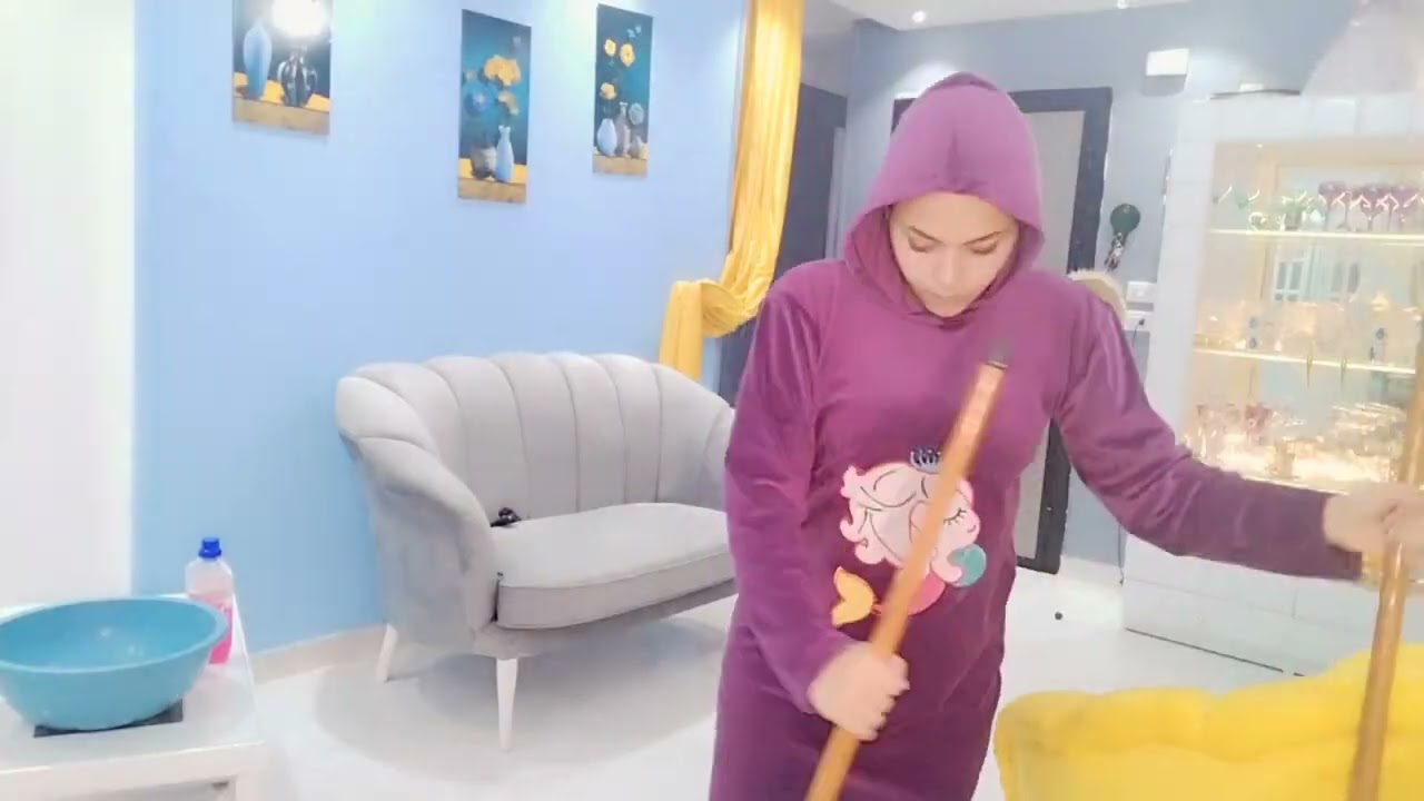 روتين حماسي ❤️ رجعت من الجامعه ع مله وشي انضف وماهو بيتي ف وشي انا 🤰