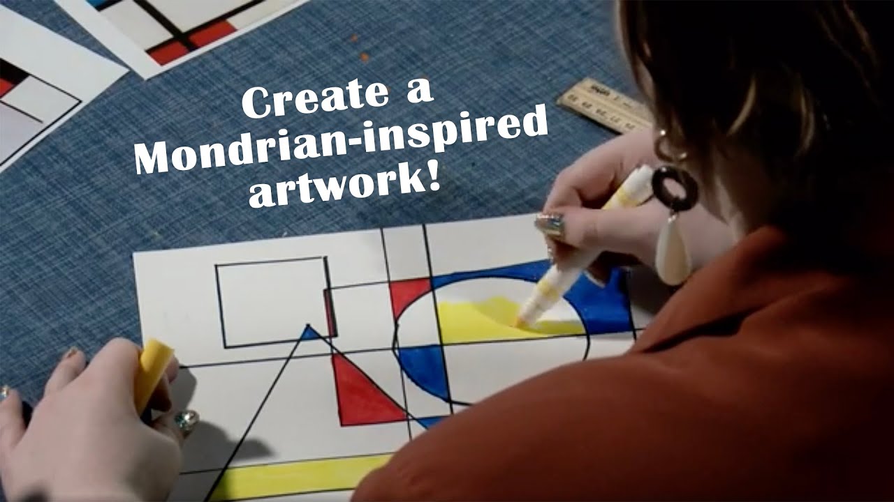 FAM Line, Shape, & Color Mondrian-Inspired Art Lesson