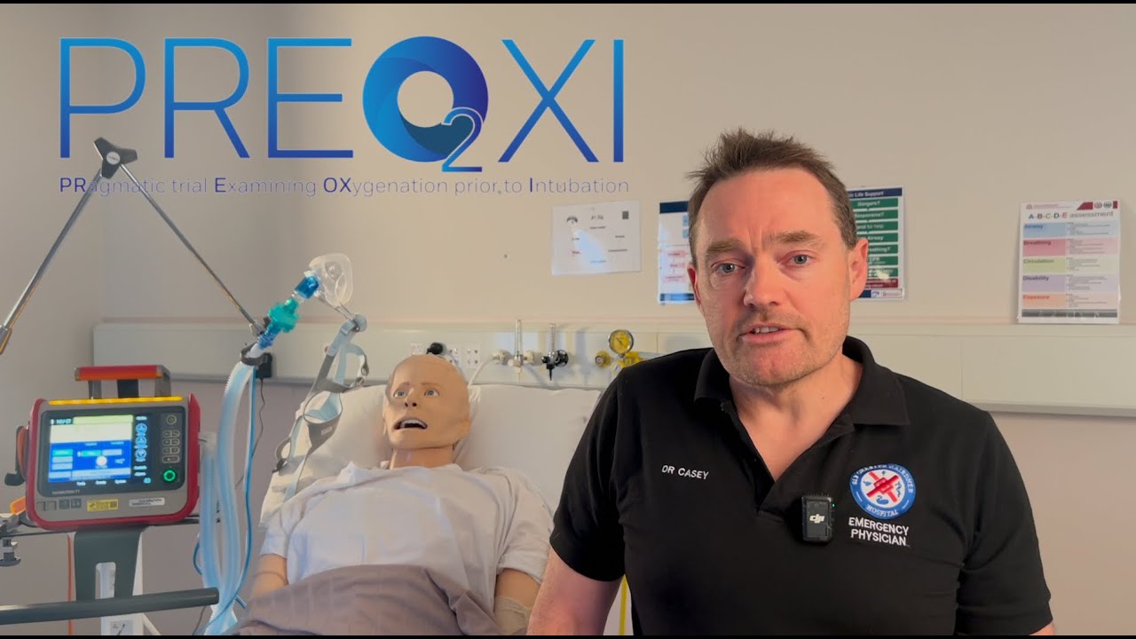 Pre-oxygenation with non invasive ventilation prior to intubation