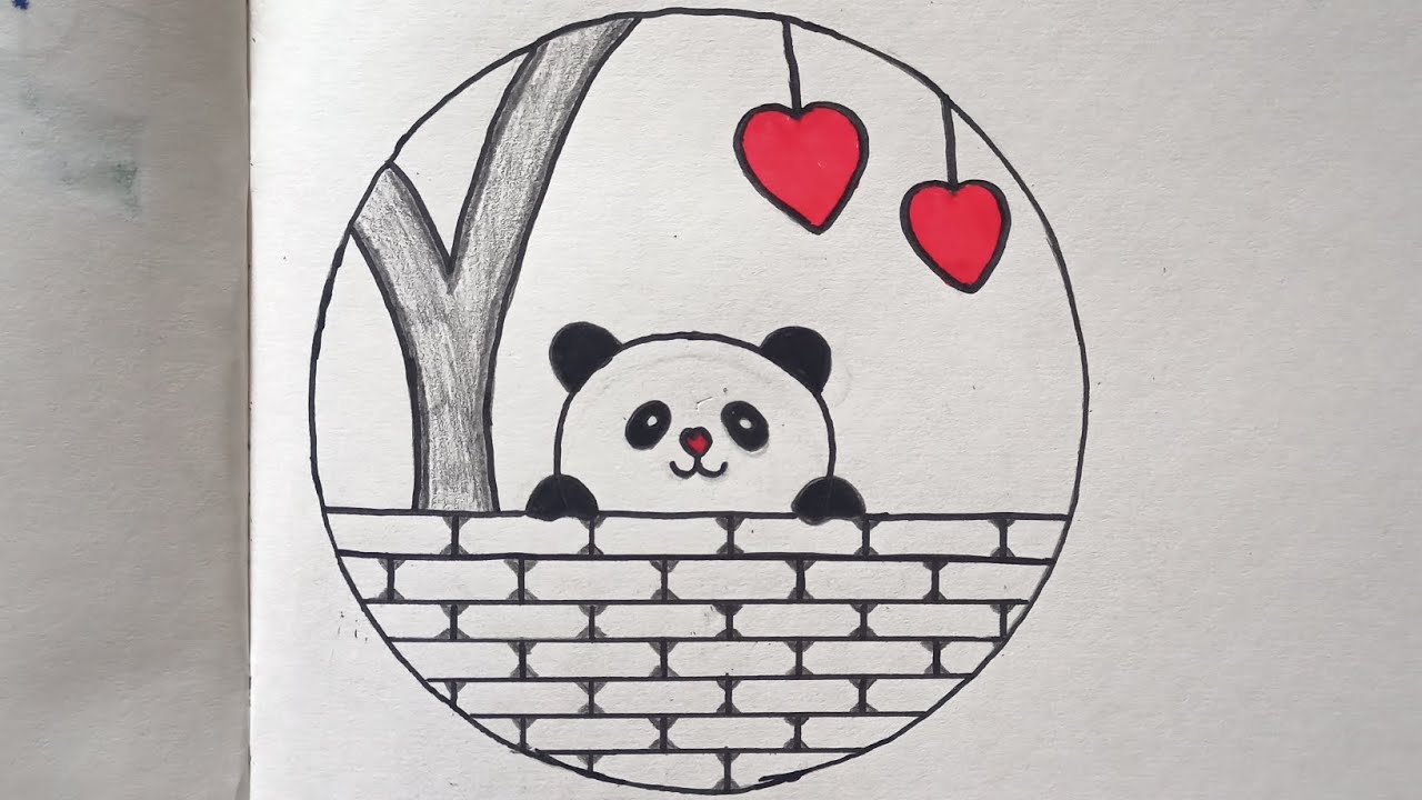 Panda drawing 🐼| Simple Panda drawing | easy drawing| How to draw panda |