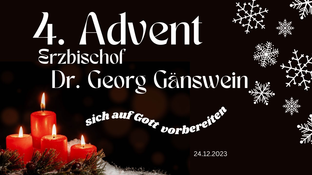 vierter ADVENT mit Dr. Georg Gänswein Schirmherr des Priesterausbildung e.V.