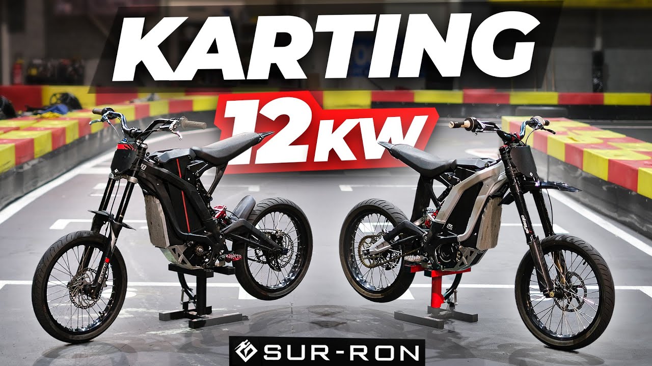 SURRON SUPERMOTARD : 12KW sur piste de KARTING !!!