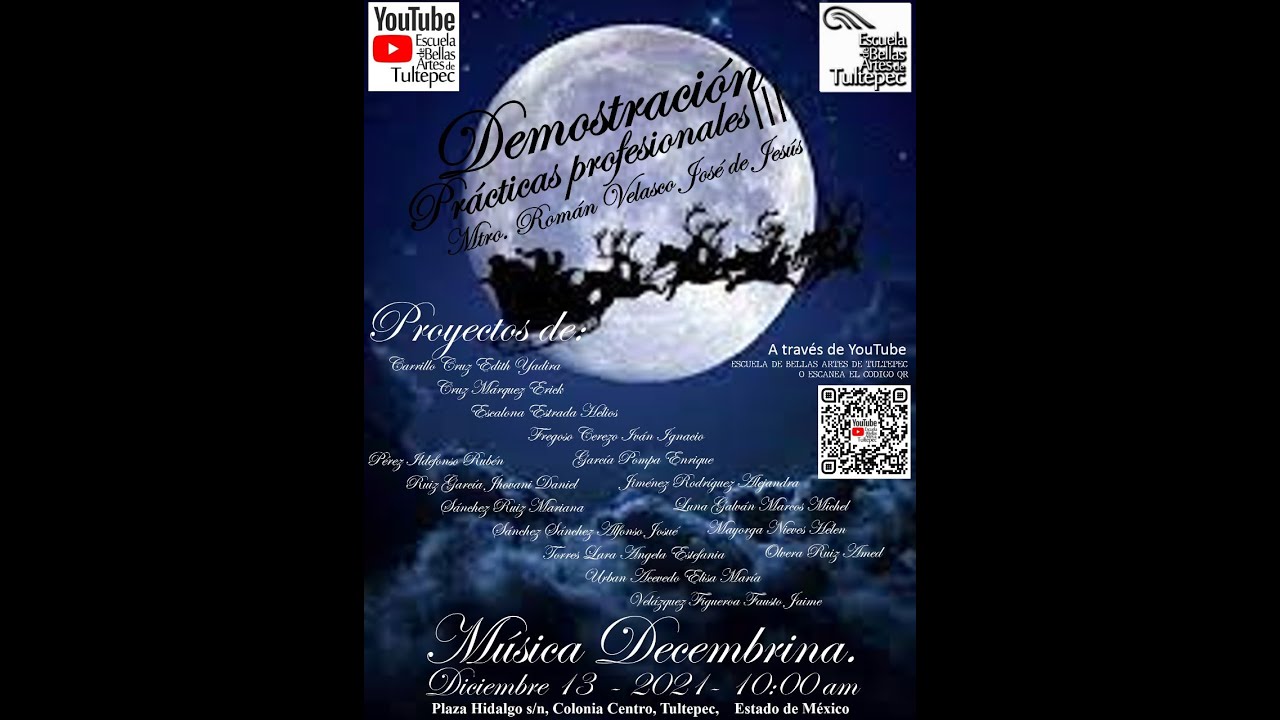 ESCUELA DE BELLAS ARTES DE TULTEPEC – DEMOSTRACIÓN - PRÁCTICAS PROFESIONALES III